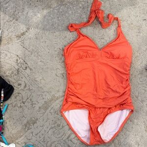 Athena Orange Women's One Piece Swimsuit